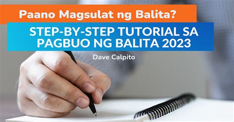 paano gumawa ng balita halimbawa|TUTORIAL: PAANO SUMULAT NG NILALAMAN NG BALITA .